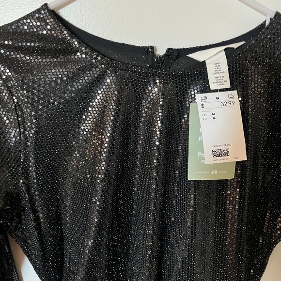 H&M Sequined Bodycon Dress - Size M - Picture 12 of 12